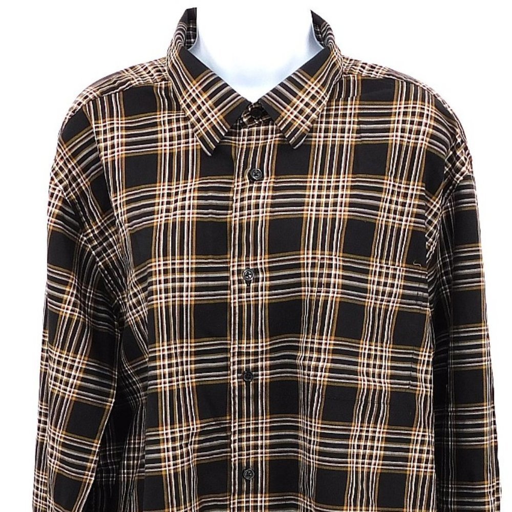 Kenneth Roberts "Platinum" Brown Button Down Shirt